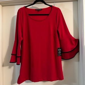 Boston Proper Ref & black trim tunic